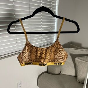 PSD White and Yellow Bralette